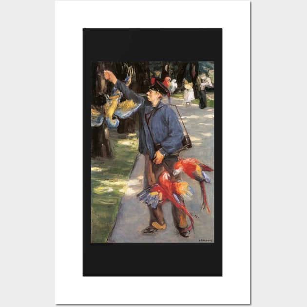 parrot caretaker in artis 1902 - Max Liebermann Wall Art by Kollagio